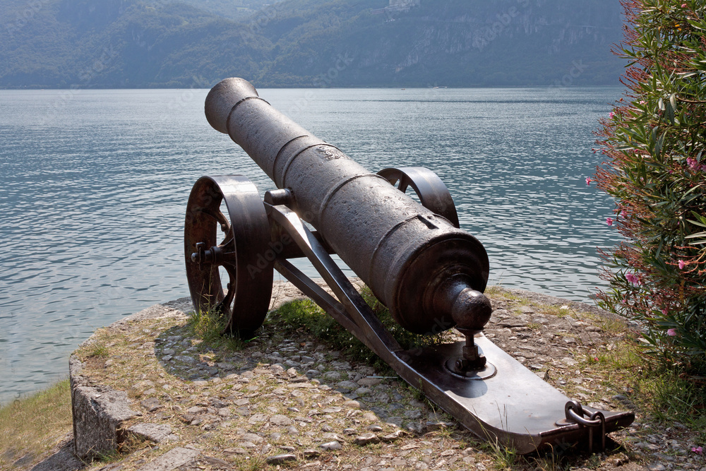 The park, the Cannon and the Lido in Mandello