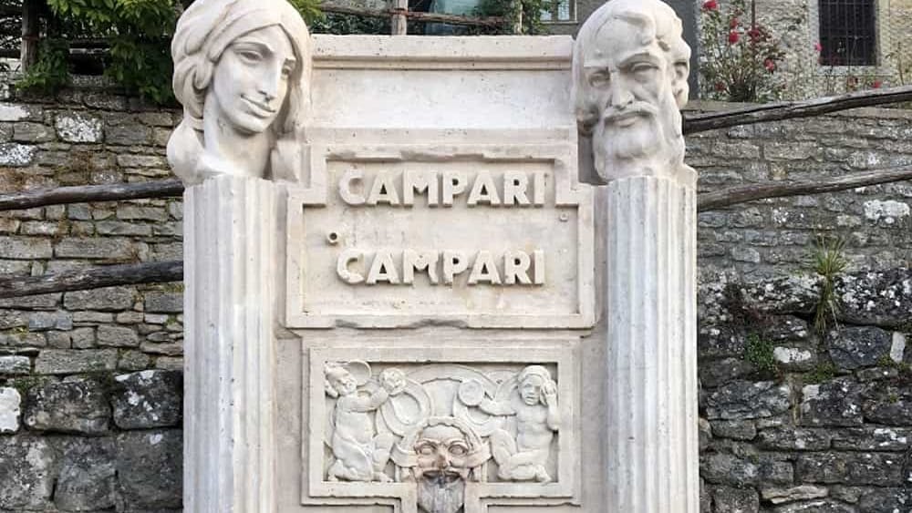 fontana campari a brunate, lago di como