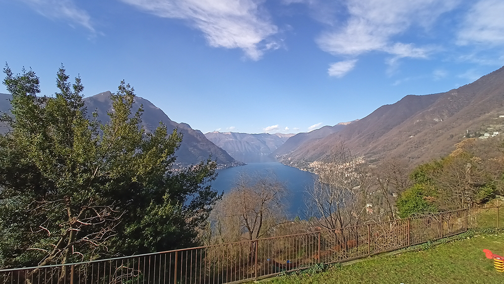 view over lake como faggeto lario